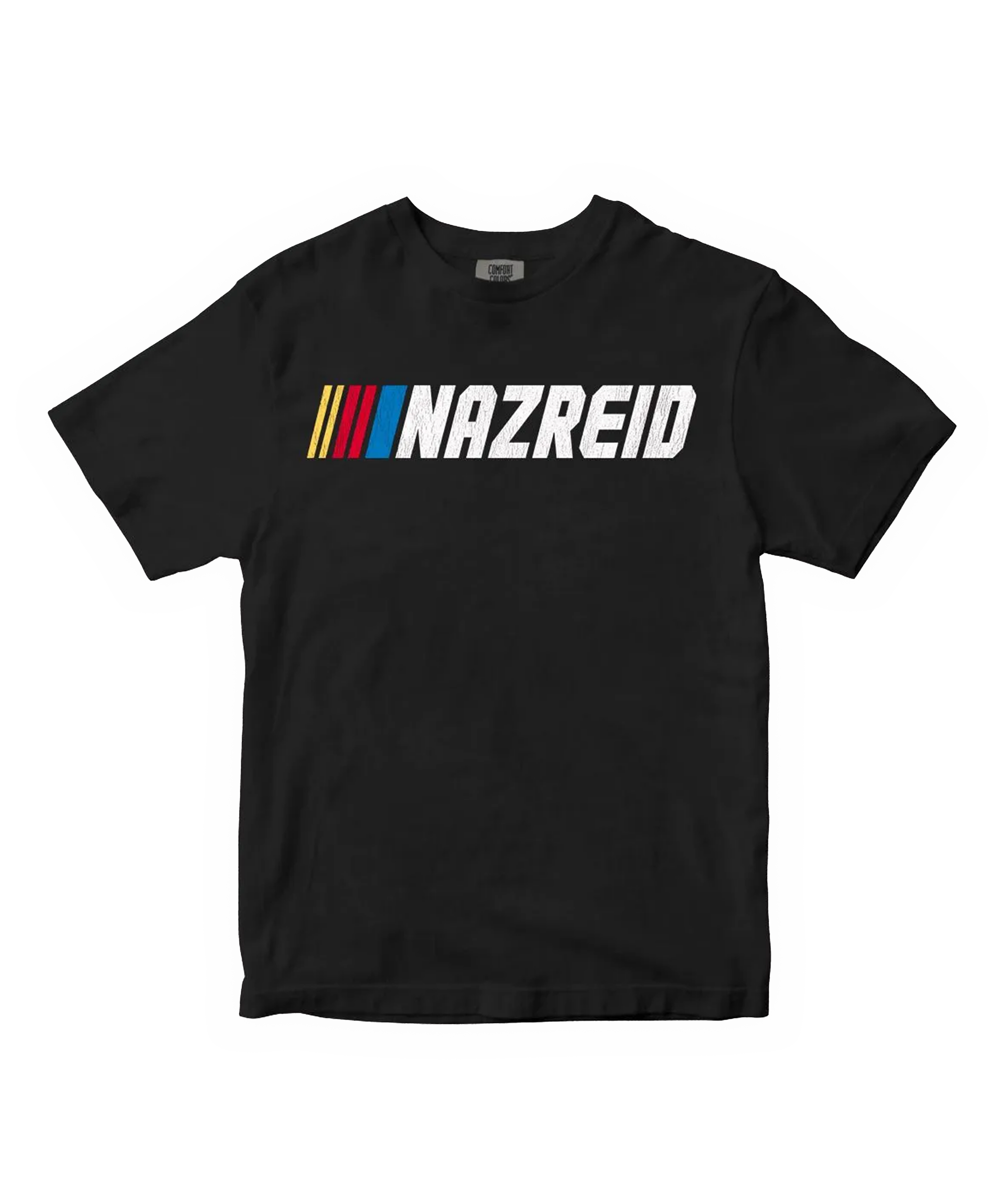 Naz Reid, NAZCAR, black graphic tee on Comfort Colors 1717