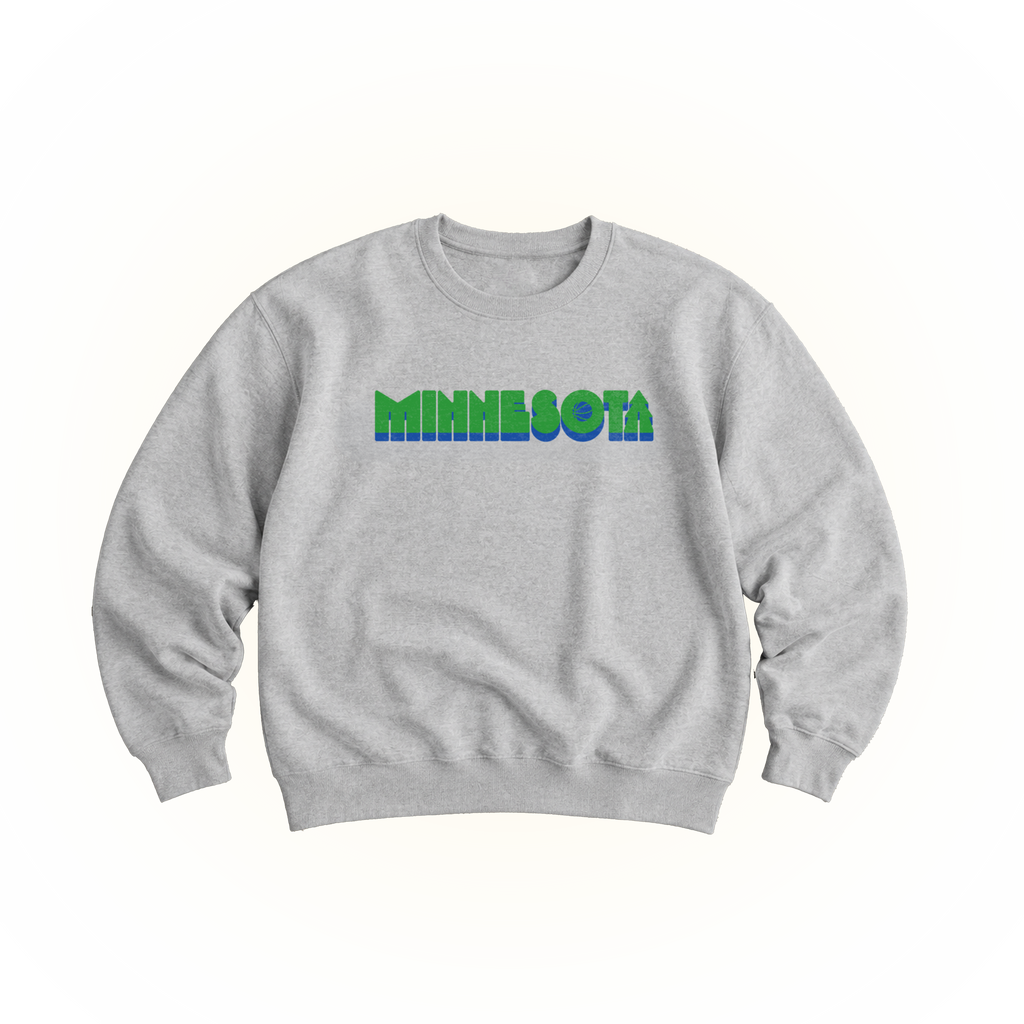Retro Minnesota Basketball Crewneck