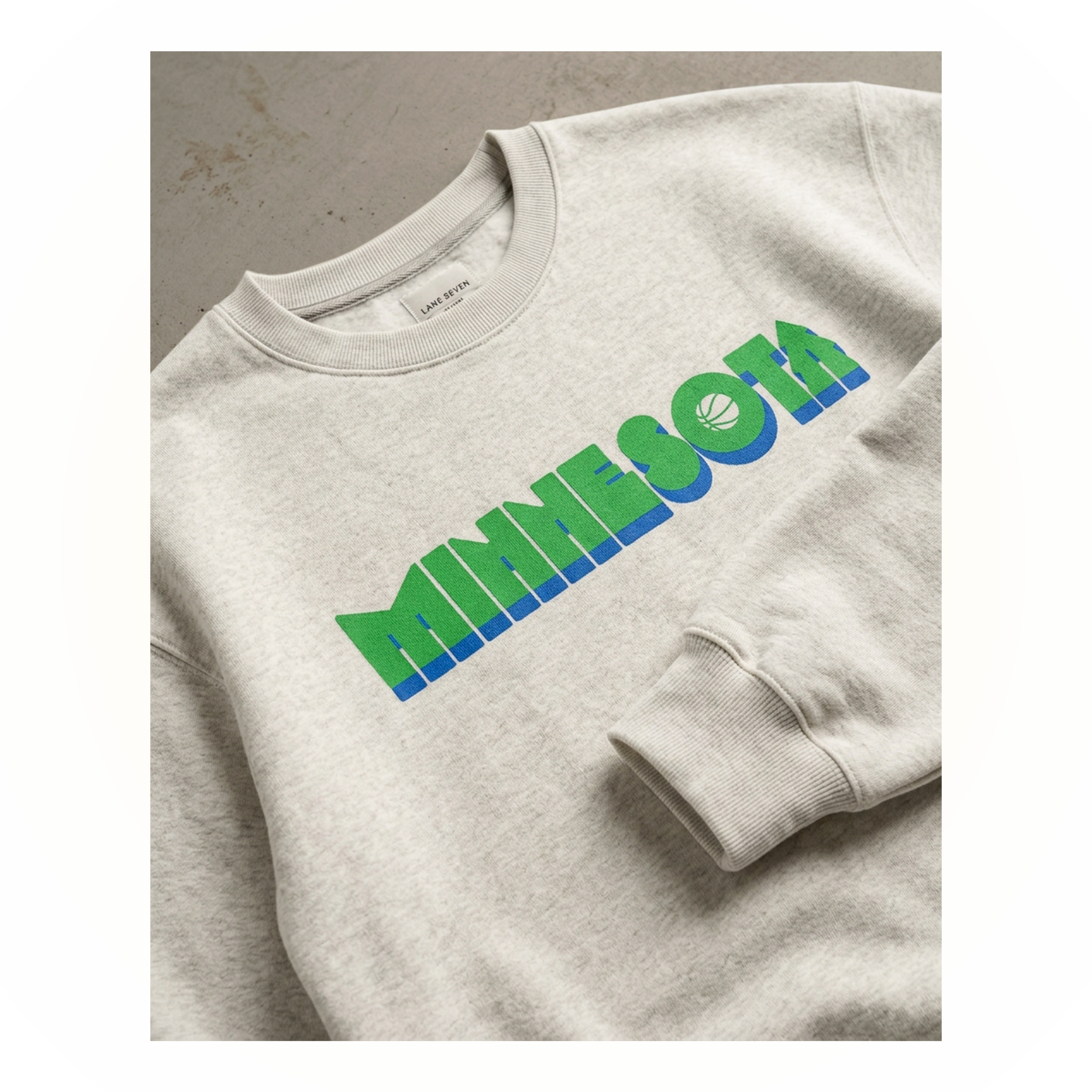 Retro Minnesota Basketball Crewneck