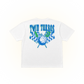 Racing style Twin Turbos graphic on a white Comfort Colors t-shirt