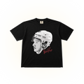 Vintage-style Minnesota hockey star Kirill Kaprizov graphic on a black Comfort Colors t-shirt