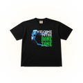Black Comfort Colors t-shirt with graphic design of Bones Hyland and text 'Welcome to the Bone Zone'